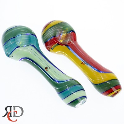 GLASS PIPE RASTA ART GP4624 1CT GLASS PIPE RASTA ART GP4624 1CT